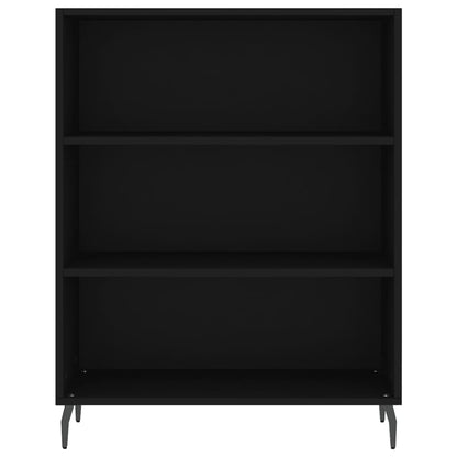 Highboard Schwarz 69,5x32,5x180 cm Holzwerkstoff