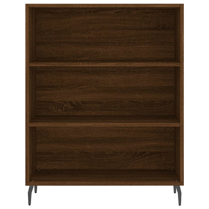 Highboard Braun Eichen-Optik 69,5x32,5x180 cm Holzwerkstoff