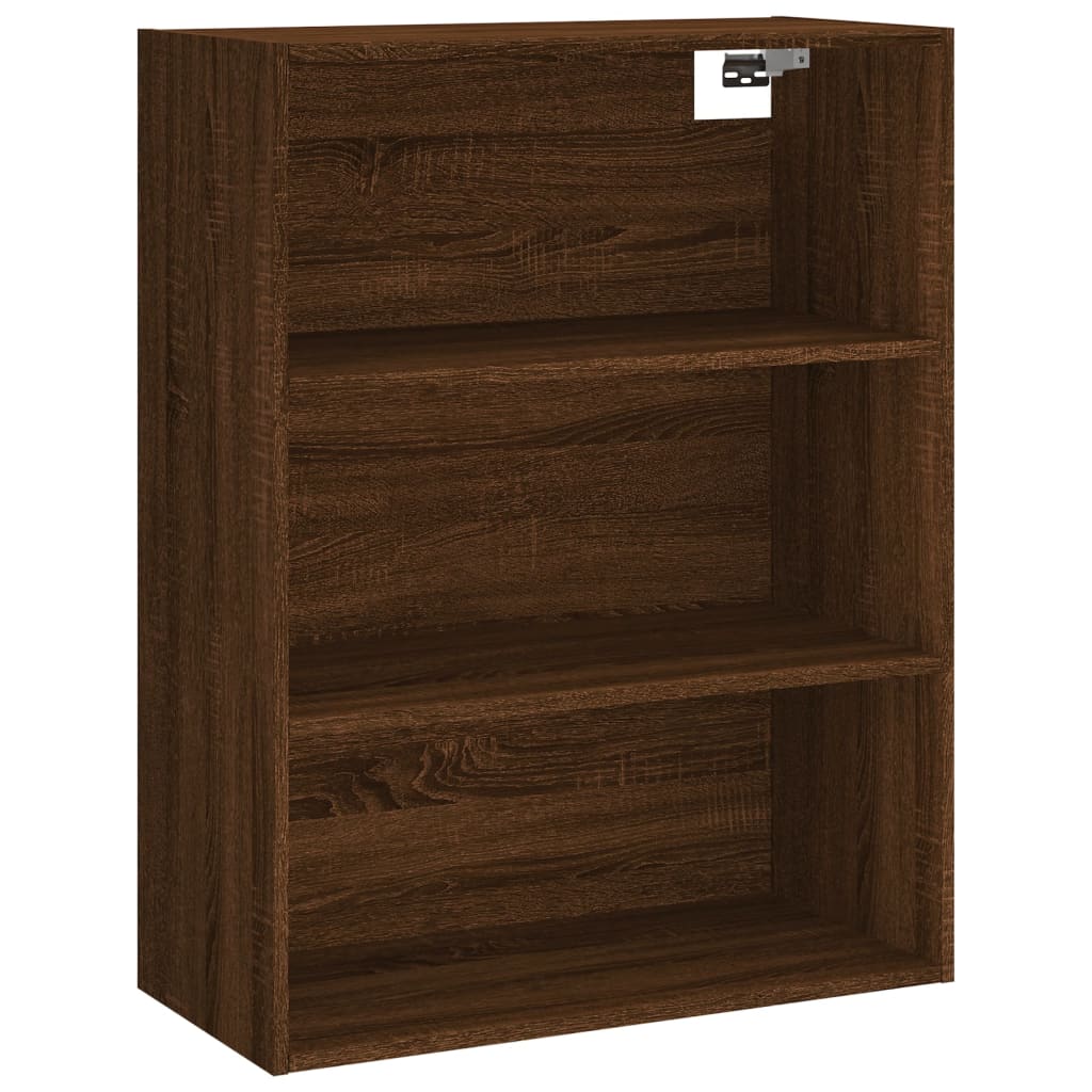 Highboard Braun Eichen-Optik 69,5x32,5x180 cm Holzwerkstoff