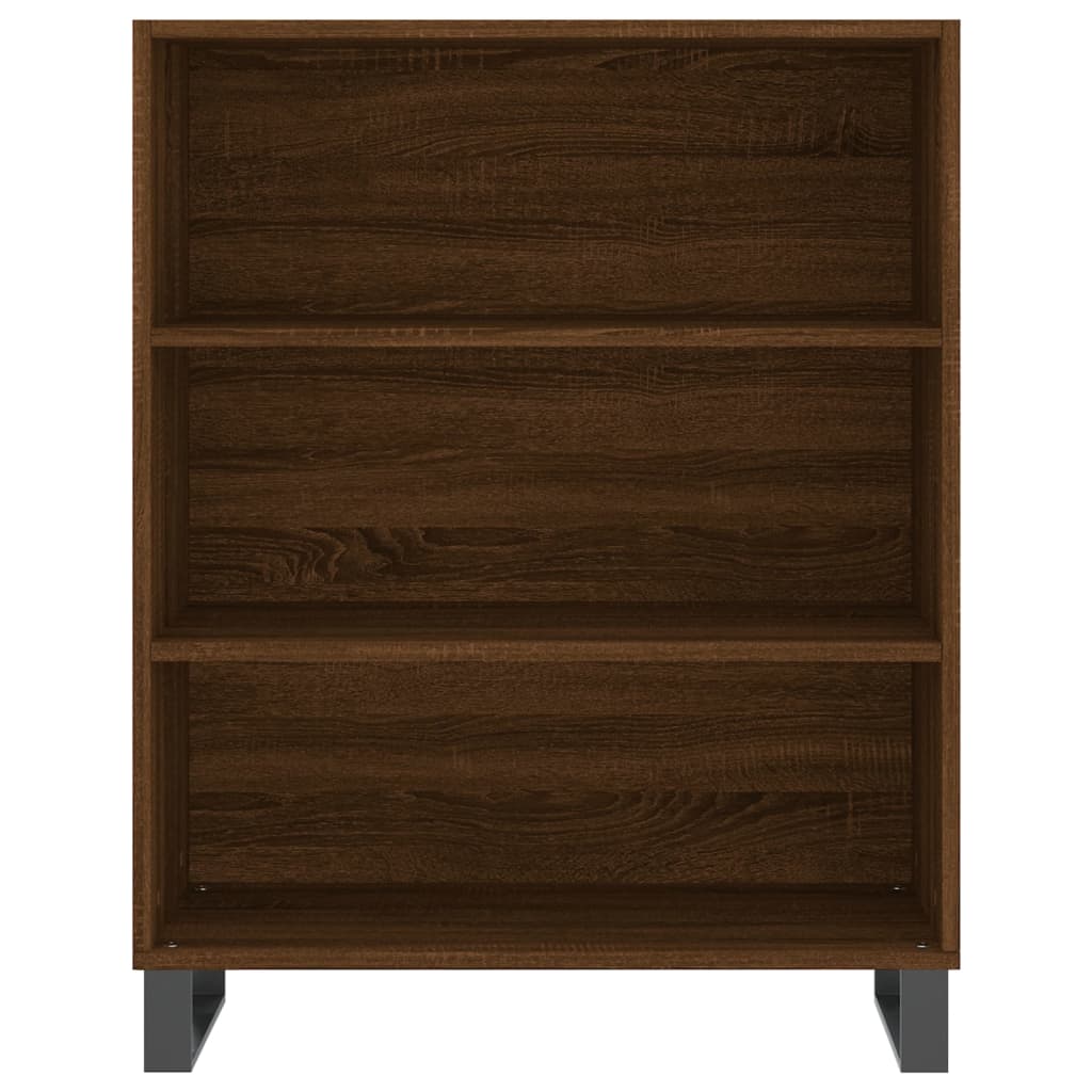 Highboard Braun Eichen-Optik 69,5x32,5x180 cm Holzwerkstoff