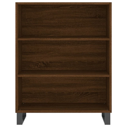 Highboard Braun Eichen-Optik 69,5x32,5x180 cm Holzwerkstoff