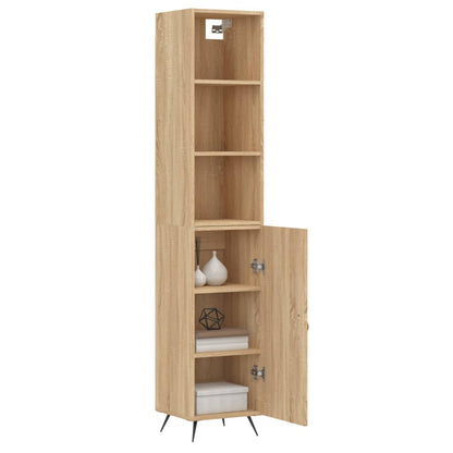 Highboard Sonoma-Eiche 34,5x34x180 cm Holzwerkstoff