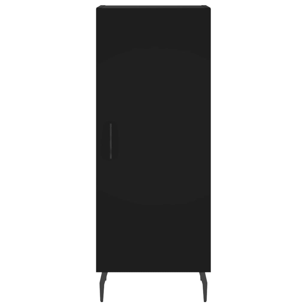 Highboard Schwarz 34,5x34x180 cm Holzwerkstoff