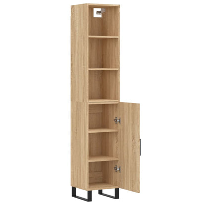 Highboard Sonoma-Eiche 34,5x34x180 cm Holzwerkstoff