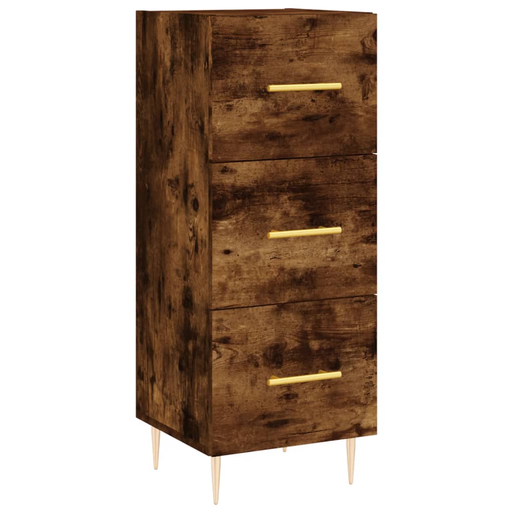 Highboard Räuchereiche 34,5x34x180 cm Holzwerkstoff