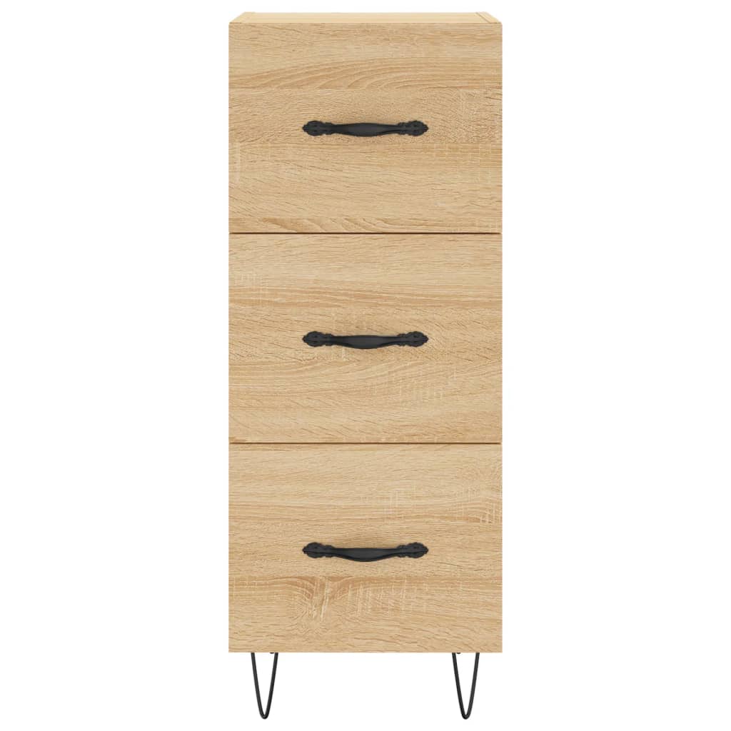 Highboard Sonoma-Eiche 34,5x34x180 cm Holzwerkstoff