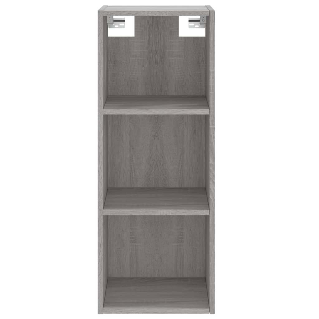 Highboard Grau Sonoma 34,5x34x180 cm Holzwerkstoff