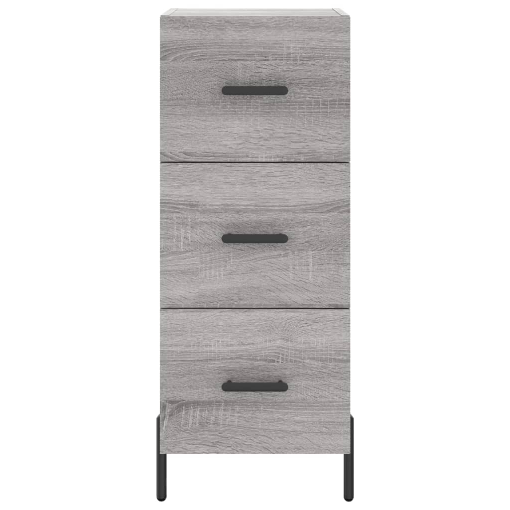 Highboard Grau Sonoma 34,5x34x180 cm Holzwerkstoff