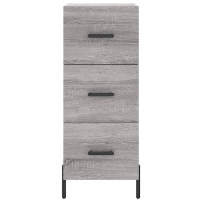 Highboard Grau Sonoma 34,5x34x180 cm Holzwerkstoff