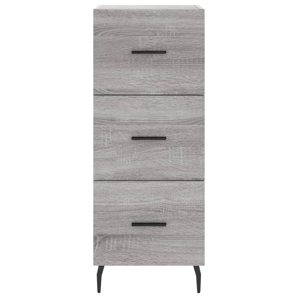 Highboard Grau Sonoma 34,5x34x180 cm Holzwerkstoff