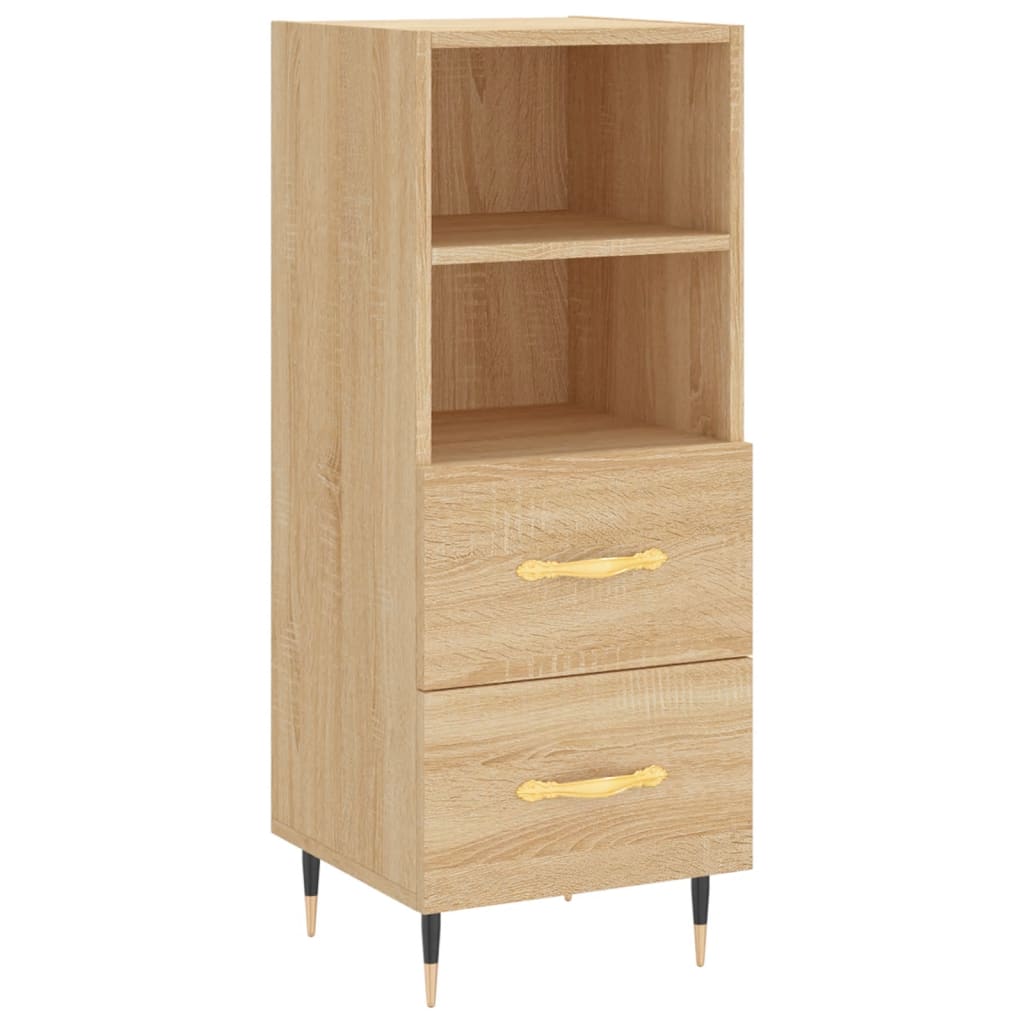 Highboard Sonoma-Eiche 34,5x34x180 cm Holzwerkstoff