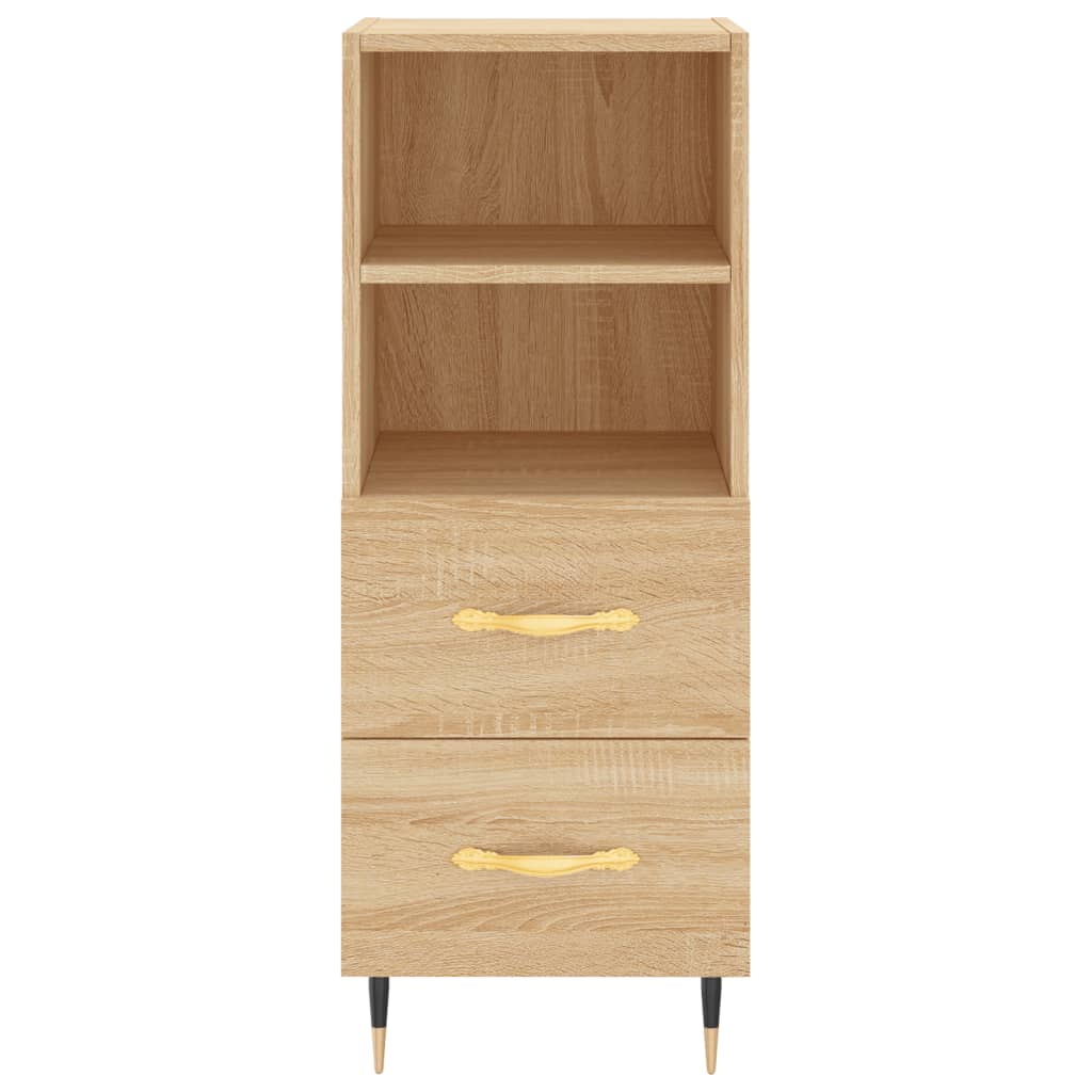 Highboard Sonoma-Eiche 34,5x34x180 cm Holzwerkstoff