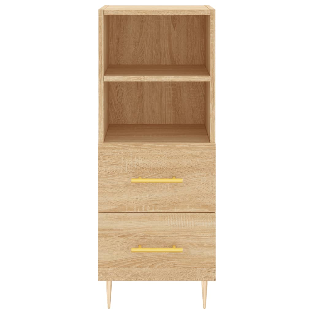 Highboard Sonoma-Eiche 34,5x34x180 cm Holzwerkstoff