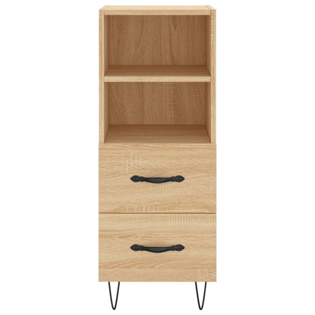 Highboard Sonoma-Eiche 34,5x34x180 cm Holzwerkstoff