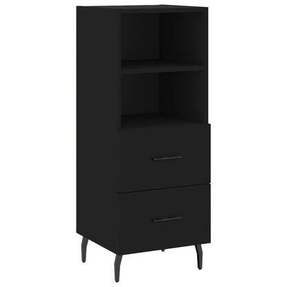 Highboard Schwarz 34,5x34x180 cm Holzwerkstoff