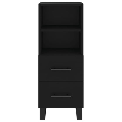 Highboard Schwarz 34,5x34x180 cm Holzwerkstoff