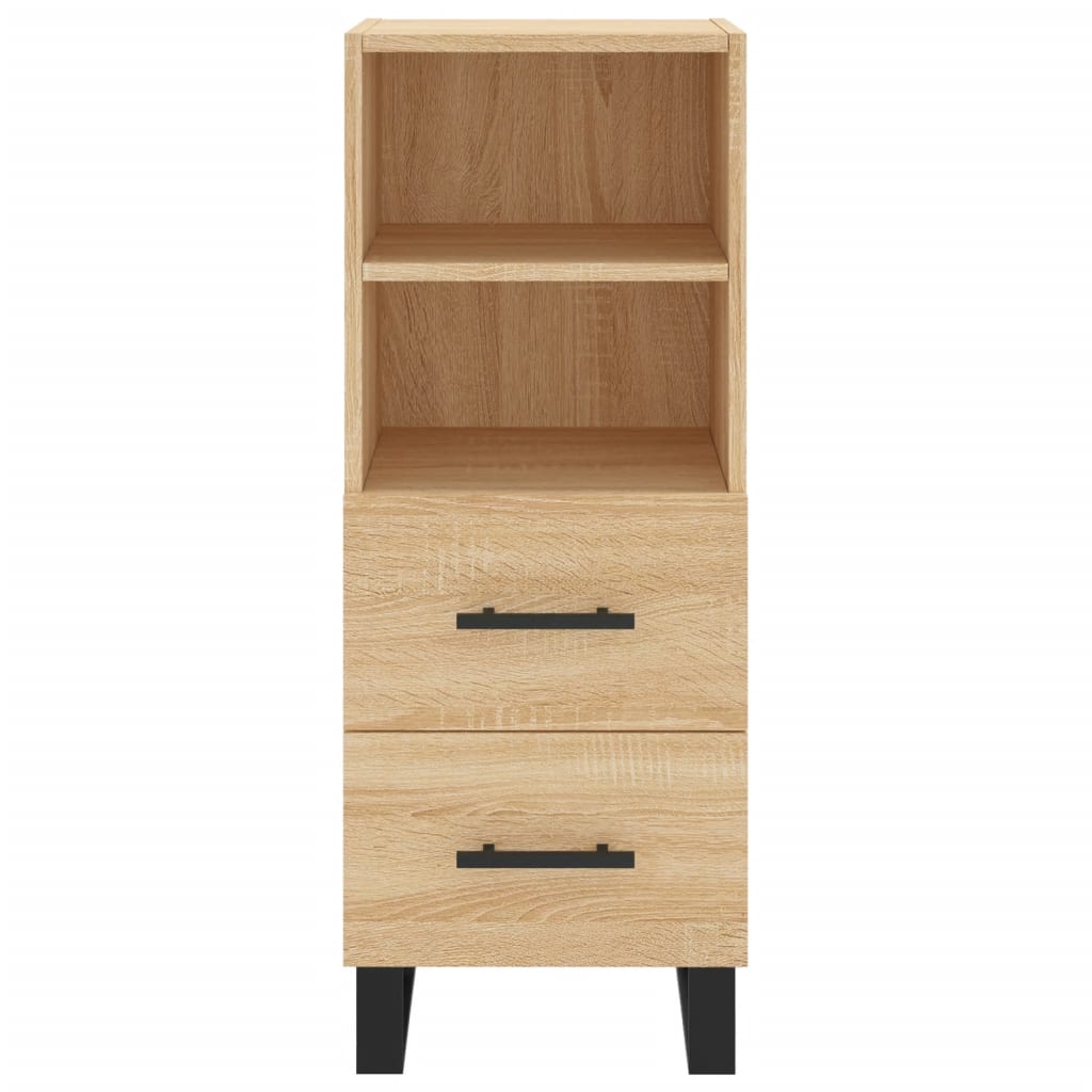 Highboard Sonoma-Eiche 34,5x34x180 cm Holzwerkstoff