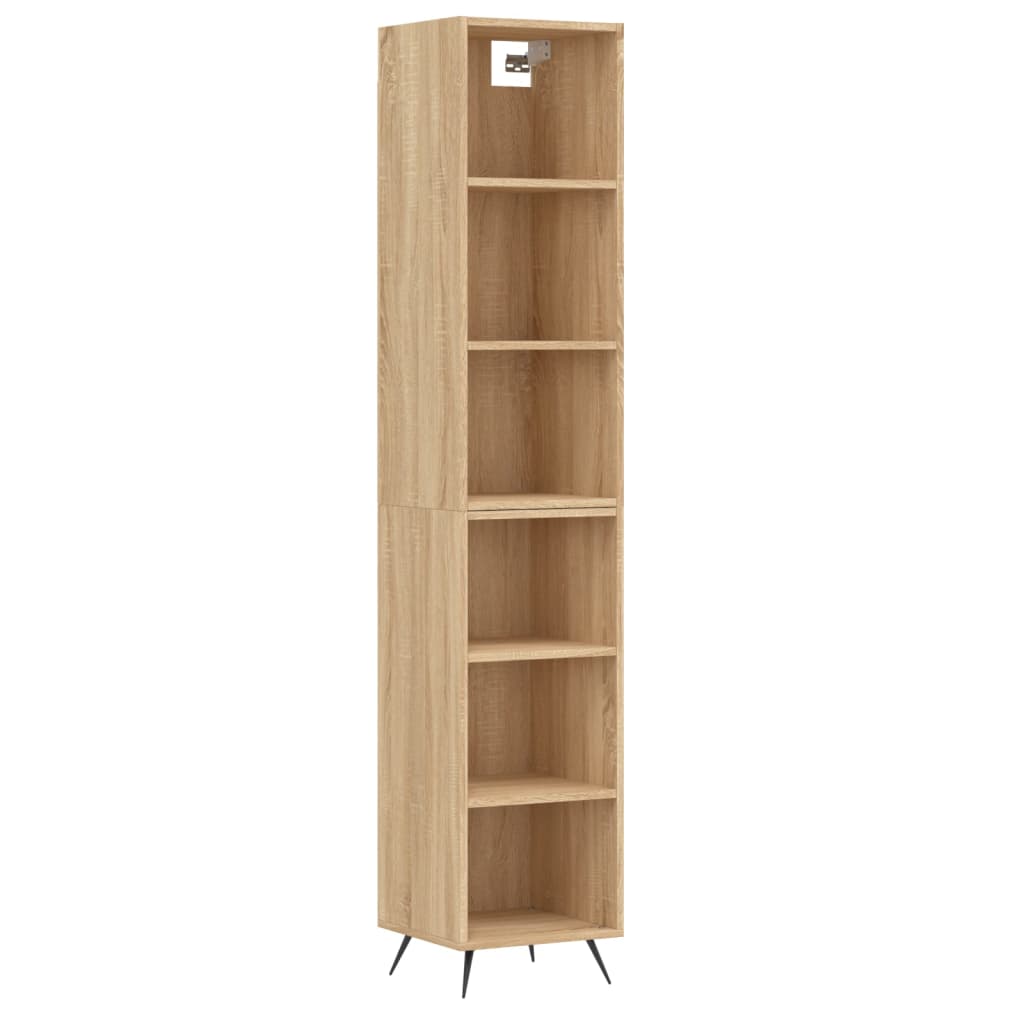 Highboard Sonoma-Eiche 34,5x32,5x180 cm Holzwerkstoff