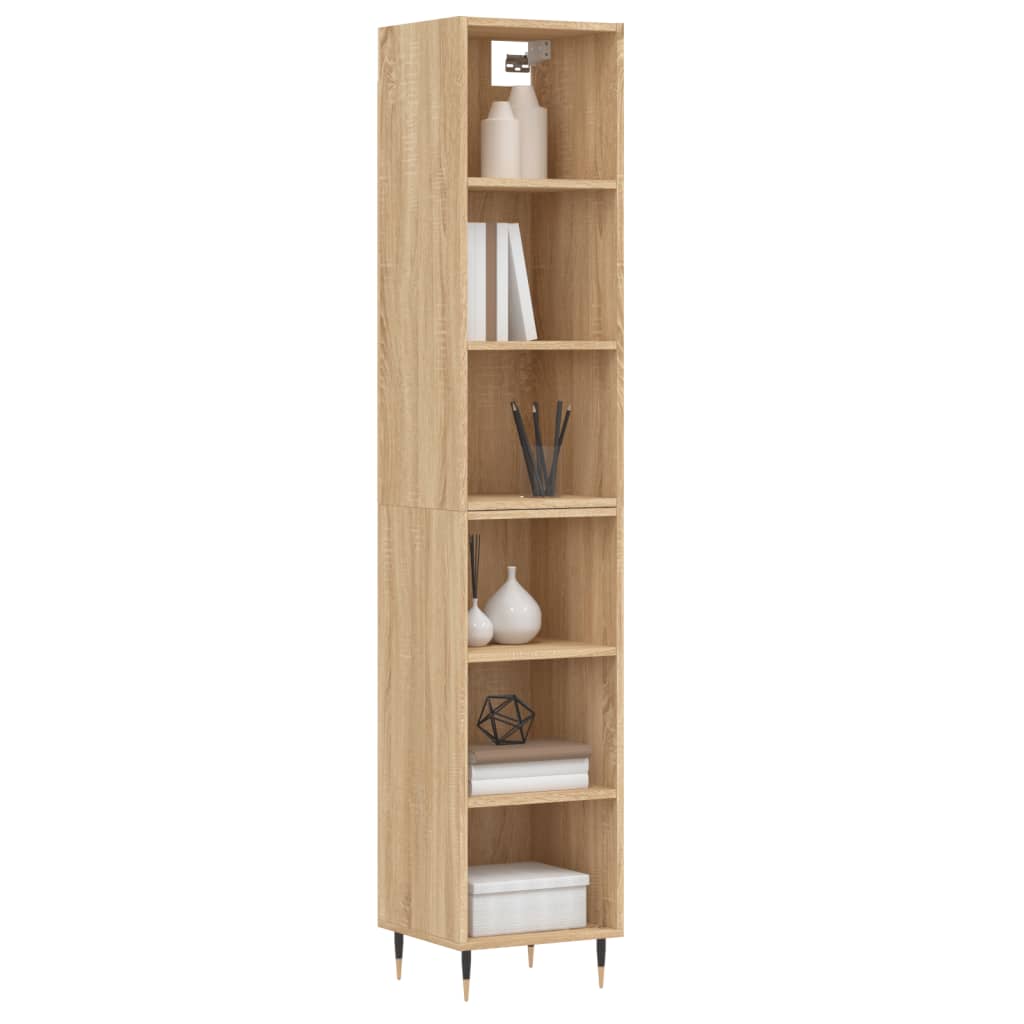 Highboard Sonoma-Eiche 34,5x32,5x180 cm Holzwerkstoff