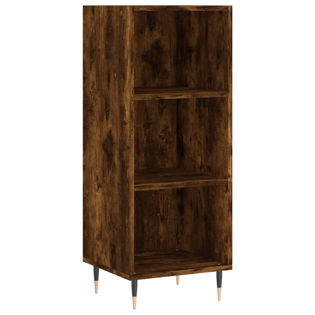 Highboard Räuchereiche 34,5x32,5x180 cm Holzwerkstoff