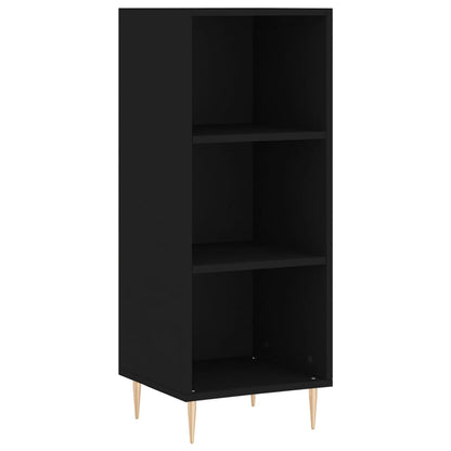 Highboard Schwarz 34,5x32,5x180 cm Holzwerkstoff