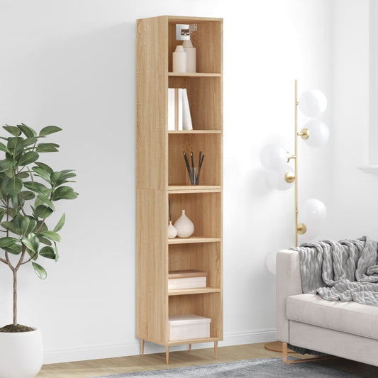 Highboard Sonoma-Eiche 34,5x32,5x180 cm Holzwerkstoff