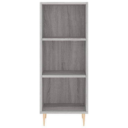 Highboard Grau Sonoma 34,5x32,5x180 cm Holzwerkstoff