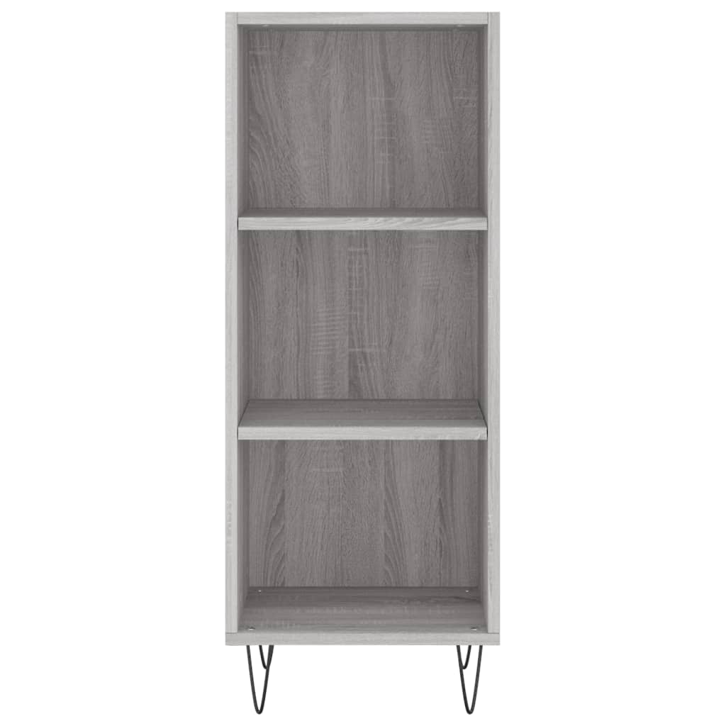 Highboard Grau Sonoma 34,5x32,5x180 cm Holzwerkstoff