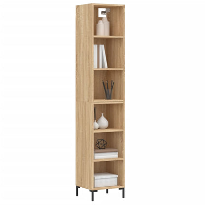 Highboard Sonoma-Eiche 34,5x32,5x180 cm Holzwerkstoff