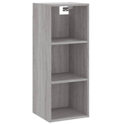 Highboard Grau Sonoma 34,5x32,5x180 cm Holzwerkstoff