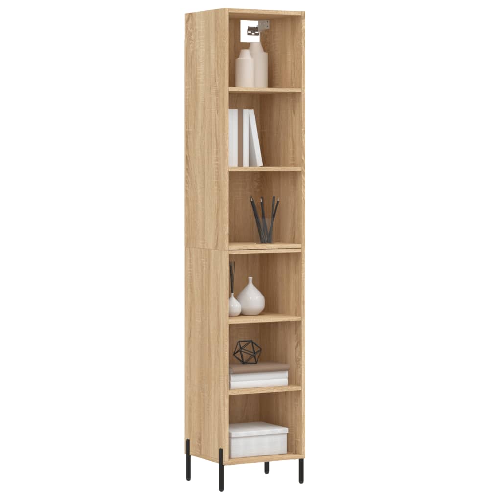 Highboard Sonoma-Eiche 34,5x32,5x180 cm Holzwerkstoff