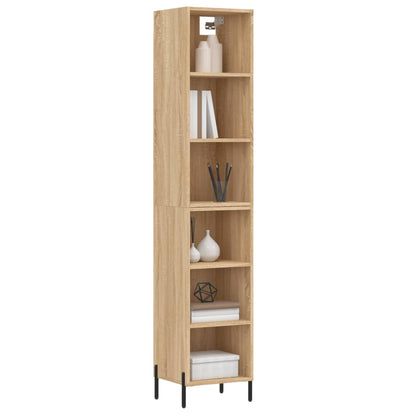 Highboard Sonoma-Eiche 34,5x32,5x180 cm Holzwerkstoff