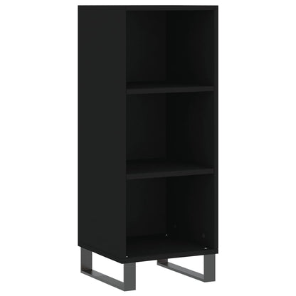 Highboard Schwarz 34,5x32,5x180 cm Holzwerkstoff