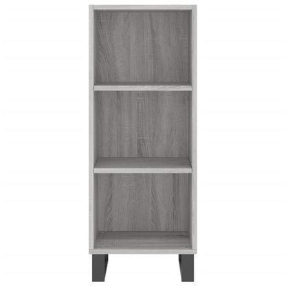 Highboard Grau Sonoma 34,5x32,5x180 cm Holzwerkstoff