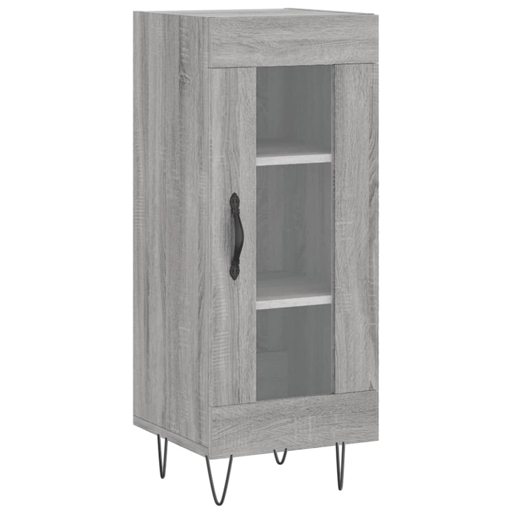 Highboard Grau Sonoma 34,5x34x180 cm Holzwerkstoff