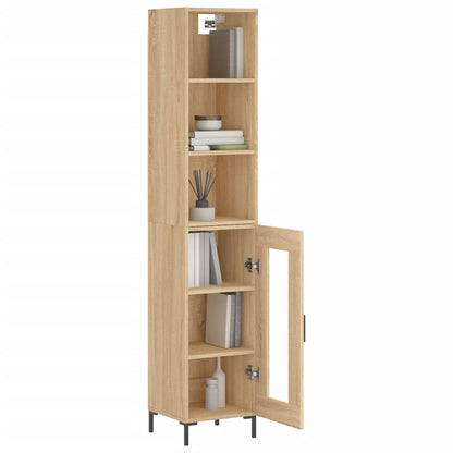 Highboard Sonoma-Eiche 34,5x34x180 cm Holzwerkstoff