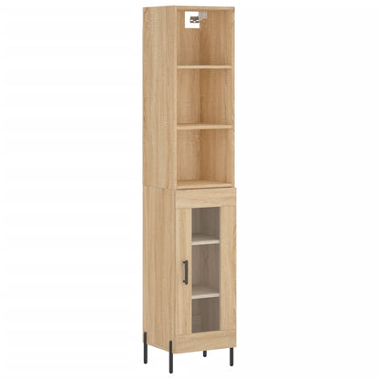 Highboard Sonoma-Eiche 34,5x34x180 cm Holzwerkstoff