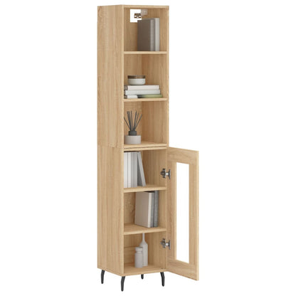 Highboard Sonoma-Eiche 34,5x34x180 cm Holzwerkstoff