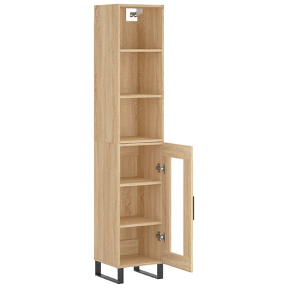 Highboard Sonoma-Eiche 34,5x34x180 cm Holzwerkstoff