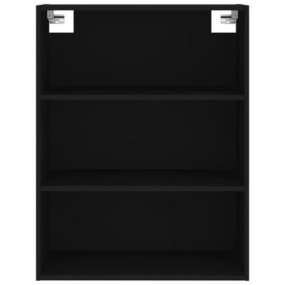 Highboard Schwarz 69,5x34x180 cm Holzwerkstoff