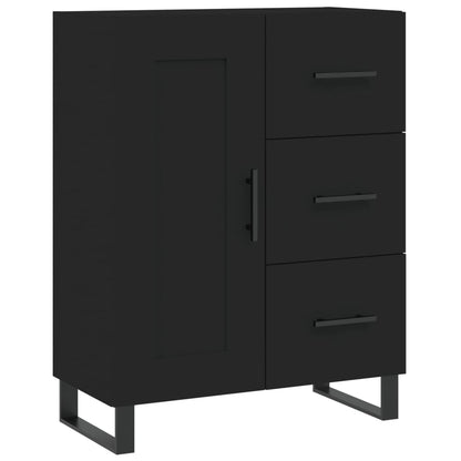 Highboard Schwarz 69,5x34x180 cm Holzwerkstoff