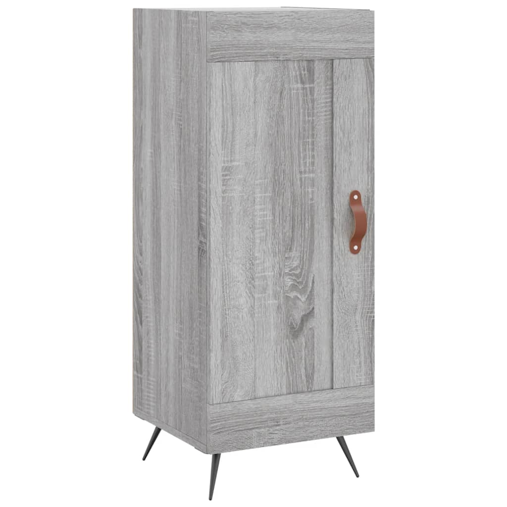 Highboard Grau Sonoma 34,5x34x180 cm Holzwerkstoff