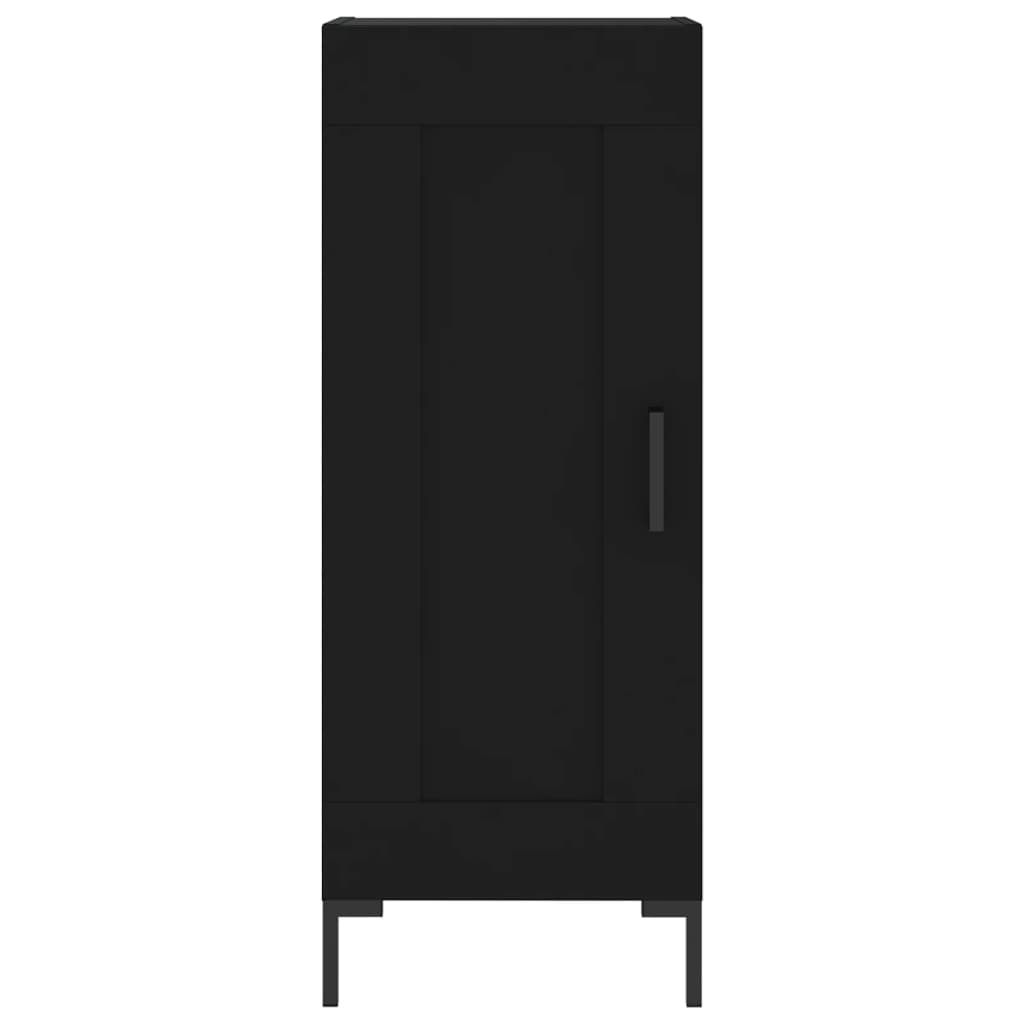 Highboard Schwarz 34,5x34x180 cm Holzwerkstoff