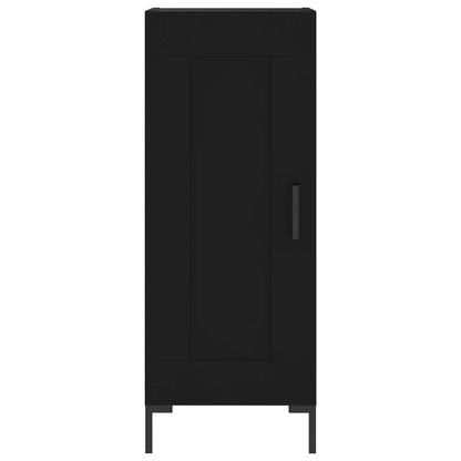 Highboard Schwarz 34,5x34x180 cm Holzwerkstoff