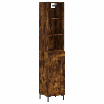 Highboard Räuchereiche 34,5x34x180 cm Holzwerkstoff