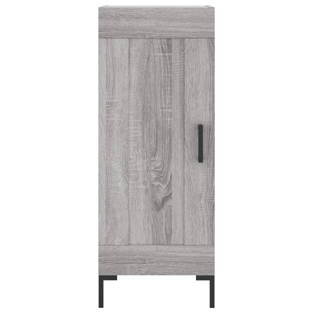 Highboard Grau Sonoma 34,5x34x180 cm Holzwerkstoff