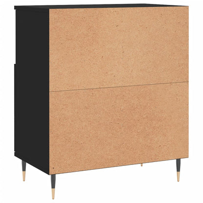 Sideboards 2 Stk. Schwarz Holzwerkstoff