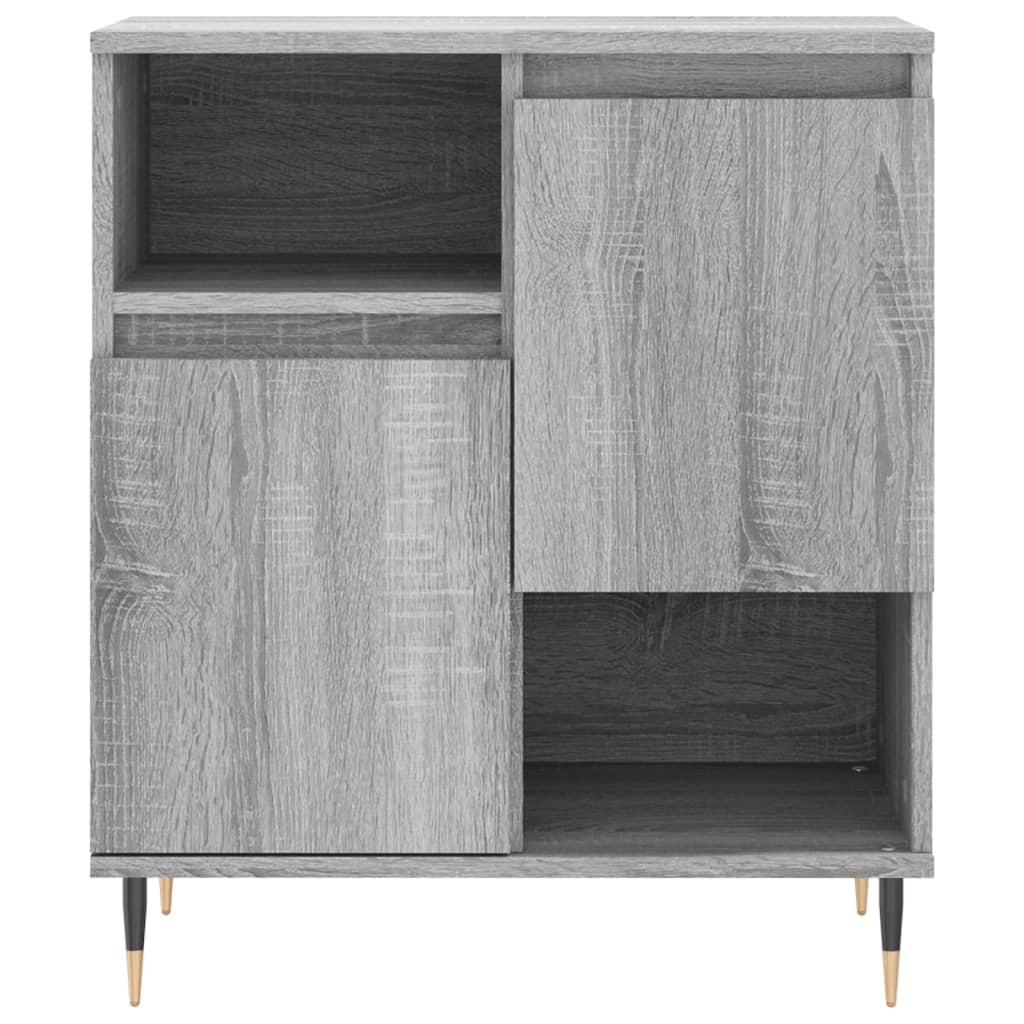 Sideboards 2 Stk. Grau Sonoma Holzwerkstoff