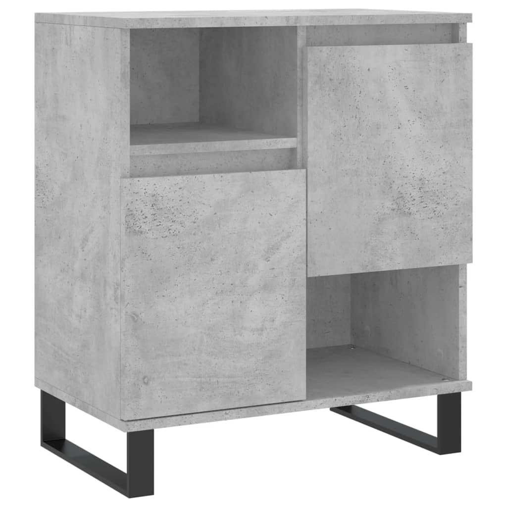 Sideboards 2 Stk. Betongrau Holzwerkstoff