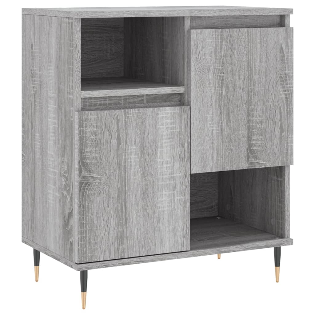 Sideboards 3 Stk. Grau Sonoma Holzwerkstoff